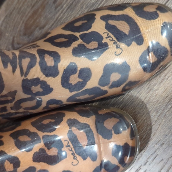 Coach leopard print rubber boots - Picture 2 of 10